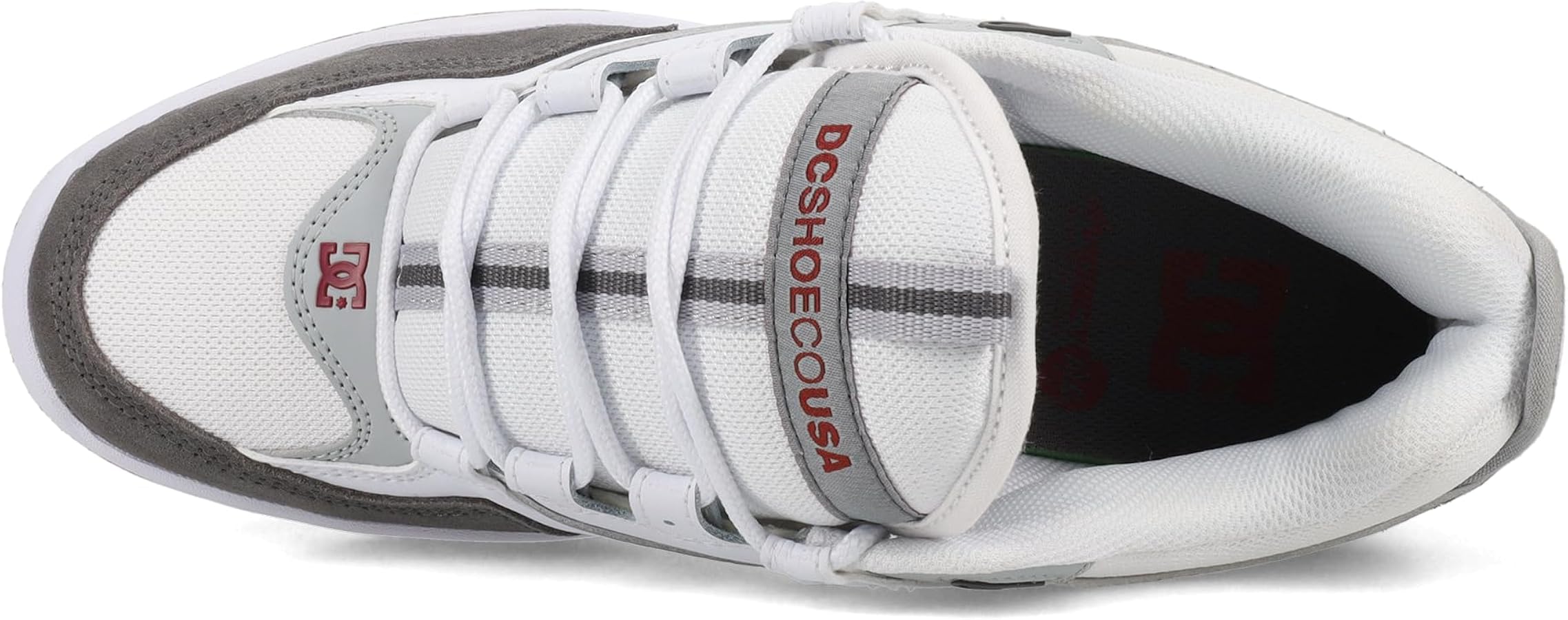 Amazon.com | DC Men's Kalynx Zero Skate Shoe, White/RED/Grey